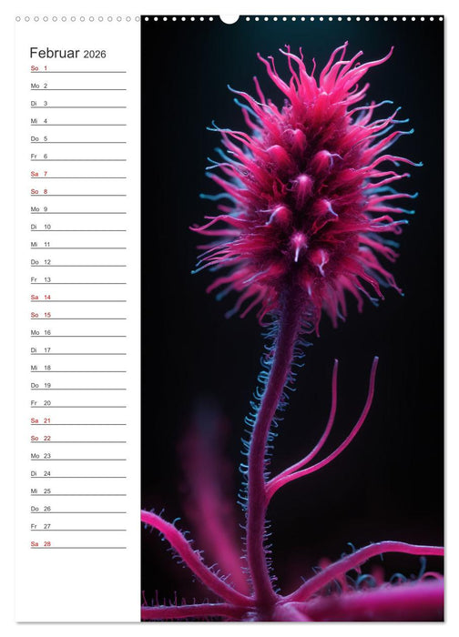 Leuchtende Mikroflora (CALVENDO Premium Wandkalender 2026)