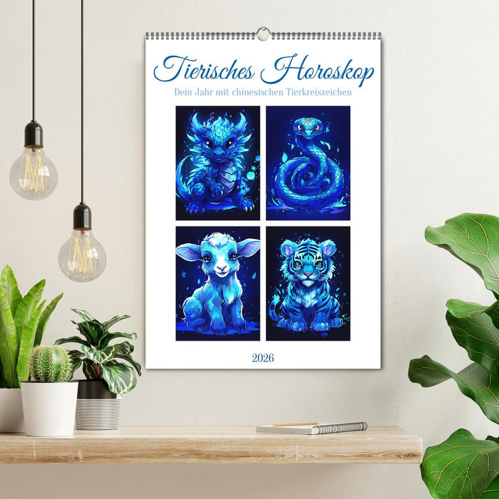 Tierisches Horoskop (CALVENDO Wandkalender 2026)
