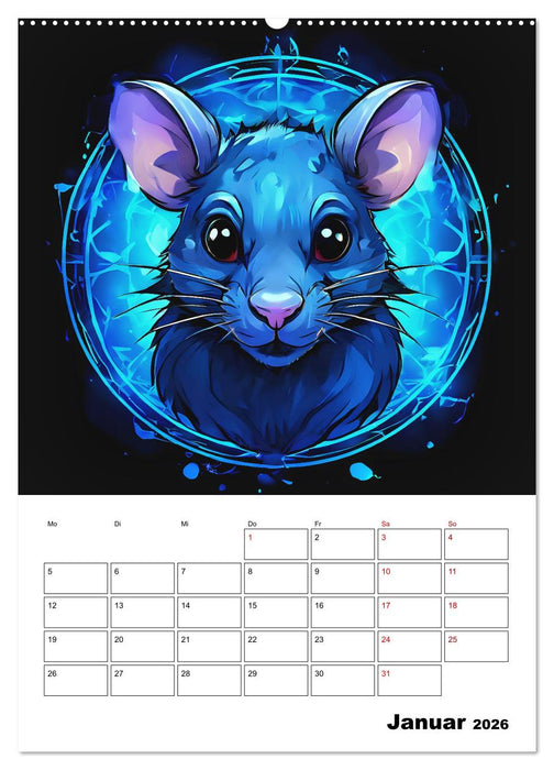 Tierisches Horoskop (CALVENDO Wandkalender 2026)