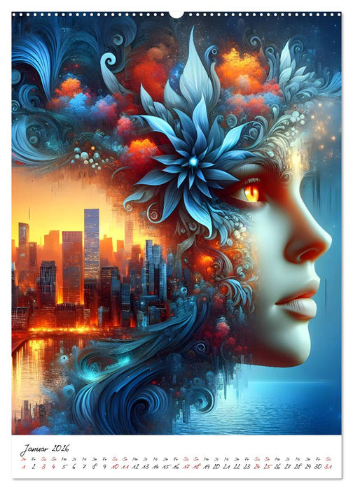 Ikonische Gesichtsmetropolen (CALVENDO Premium Wandkalender 2026)