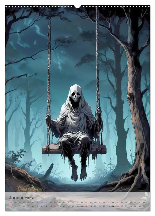 Kreaturen der Dunkelheit - Legendäre Albträume (CALVENDO Premium Wandkalender 2026)