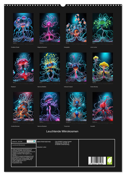 Leuchtende Mikrokosmen (CALVENDO Premium Wandkalender 2026)