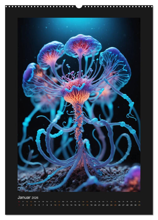 Leuchtende Mikrokosmen (CALVENDO Premium Wandkalender 2026)