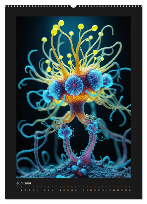 Leuchtende Mikrokosmen (CALVENDO Premium Wandkalender 2026)