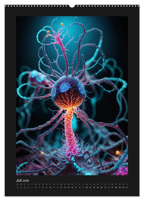 Leuchtende Mikrokosmen (CALVENDO Premium Wandkalender 2026)