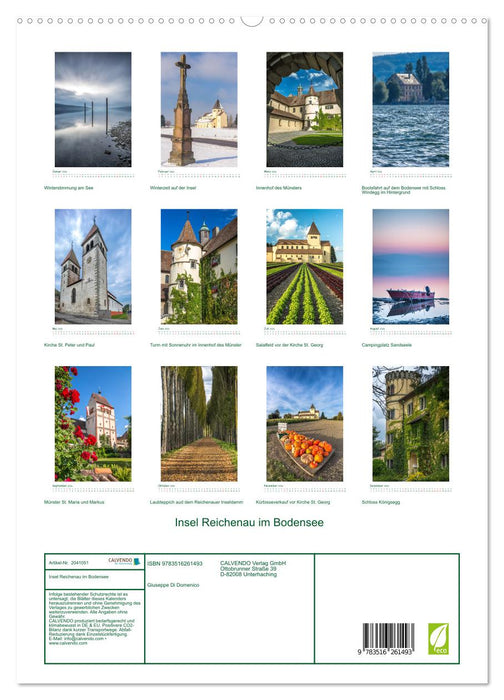 Insel Reichenau im Bodensee (CALVENDO Premium Wandkalender 2026)