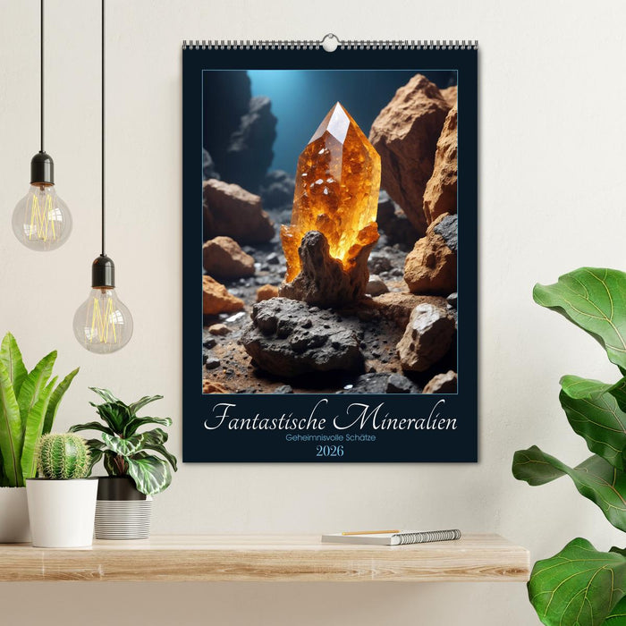 Fantastische Mineralien - Geheimnisvolle Schätze (CALVENDO Wandkalender 2026)