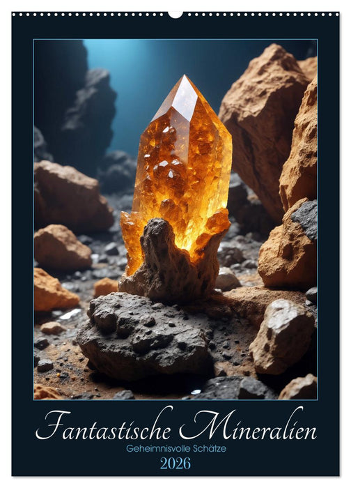 Fantastische Mineralien - Geheimnisvolle Schätze (CALVENDO Wandkalender 2026)