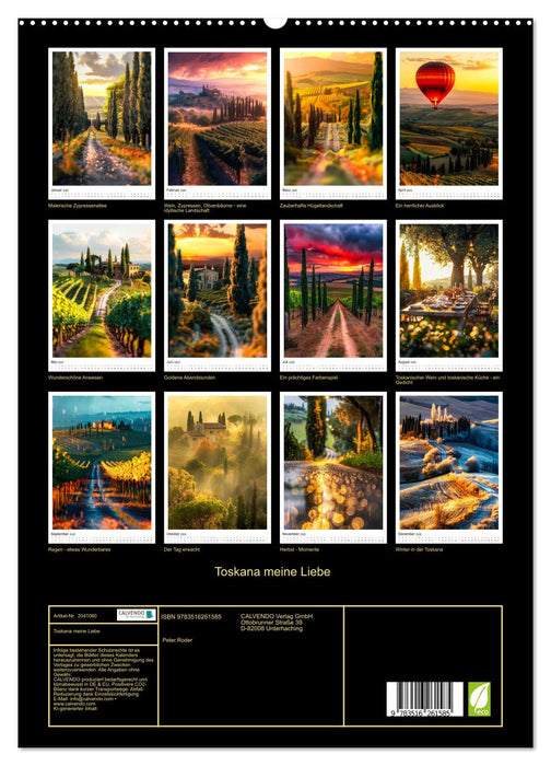 Toskana meine Liebe (CALVENDO Premium Wandkalender 2026)