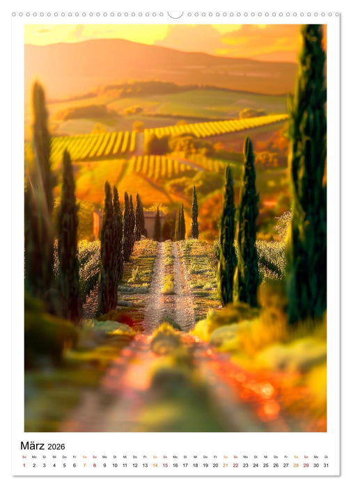 Toskana meine Liebe (CALVENDO Premium Wandkalender 2026)