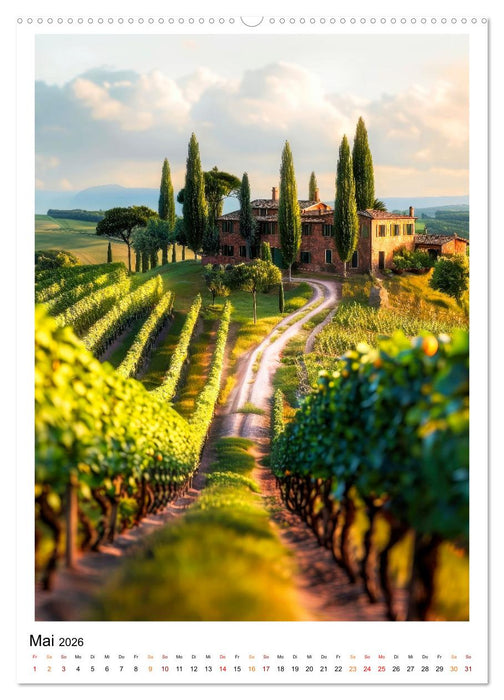 Toskana meine Liebe (CALVENDO Premium Wandkalender 2026)