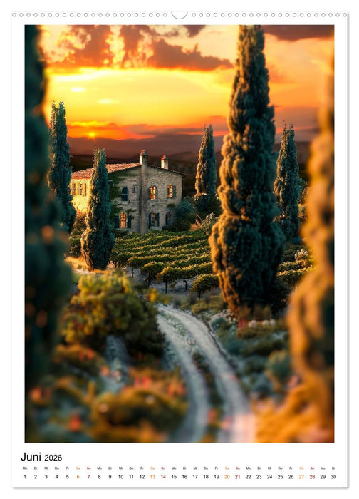 Toskana meine Liebe (CALVENDO Premium Wandkalender 2026)