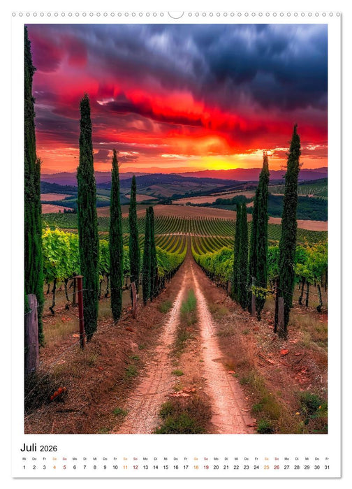 Toskana meine Liebe (CALVENDO Premium Wandkalender 2026)