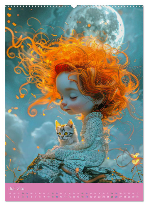 Bevor wir träumen gehen - Kinderkalender (CALVENDO Premium Wandkalender 2026)