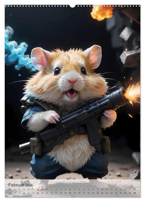 Action Pack - Ein tierisch niedliches Spezialkommando (CALVENDO Premium Wandkalender 2026)