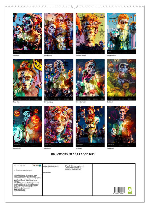 Im Jenseits ist das Leben bunt (CALVENDO Wandkalender 2026)