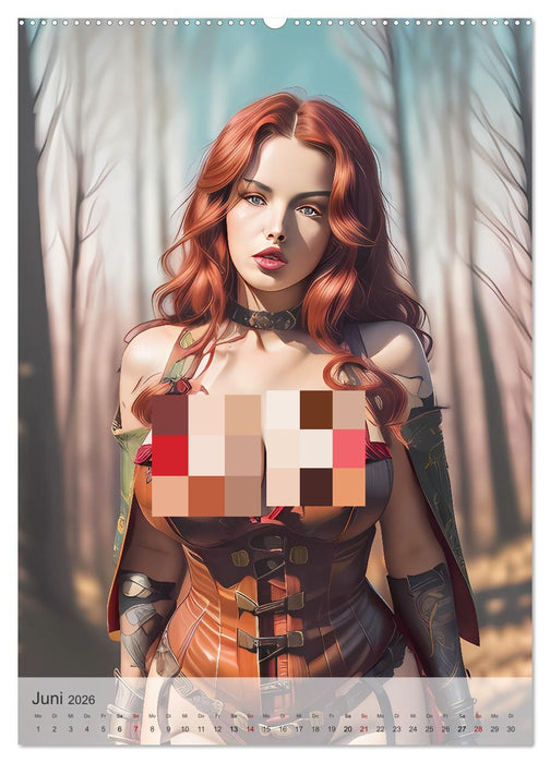 Baddies - Stadtmädchen und Naturschönheiten (CALVENDO Premium Wandkalender 2026)