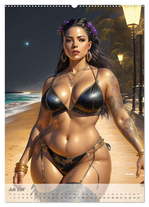 Baddies - Stadtmädchen und Naturschönheiten (CALVENDO Premium Wandkalender 2026)