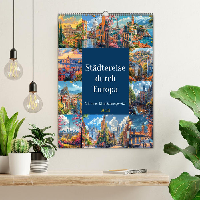 Städtereise durch Europa (CALVENDO Wandkalender 2026)