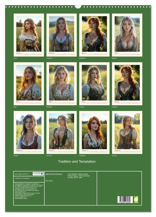 Tradition and Temptation (CALVENDO Monthly Calendar 2026)