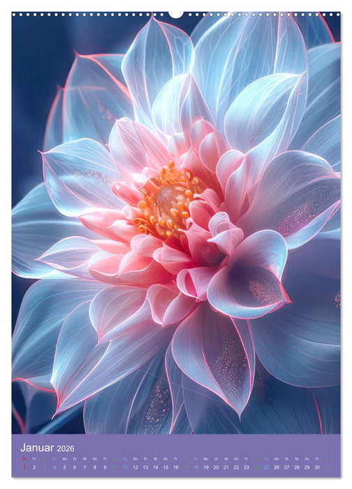 Blumen der Fantasie (CALVENDO Premium Wandkalender 2026)