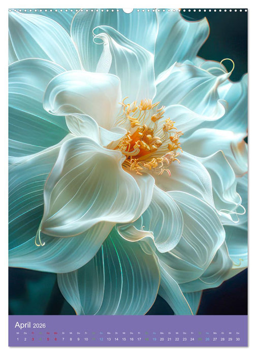 Blumen der Fantasie (CALVENDO Premium Wandkalender 2026)