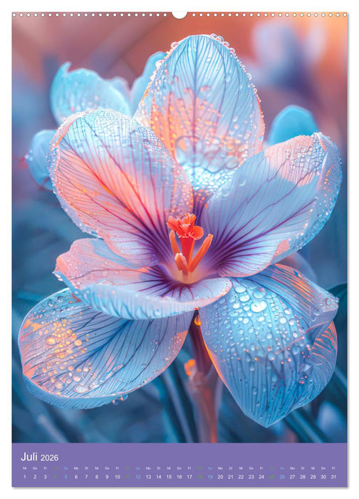 Blumen der Fantasie (CALVENDO Premium Wandkalender 2026)