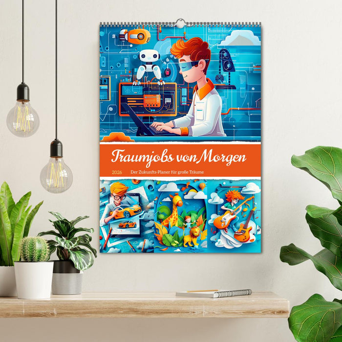 Traumjobs von Morgen - Der Zukunfts-Planer für große Träume (CALVENDO Wandkalender 2026)