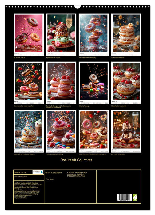 Donuts für Gourmets (CALVENDO Wandkalender 2026)