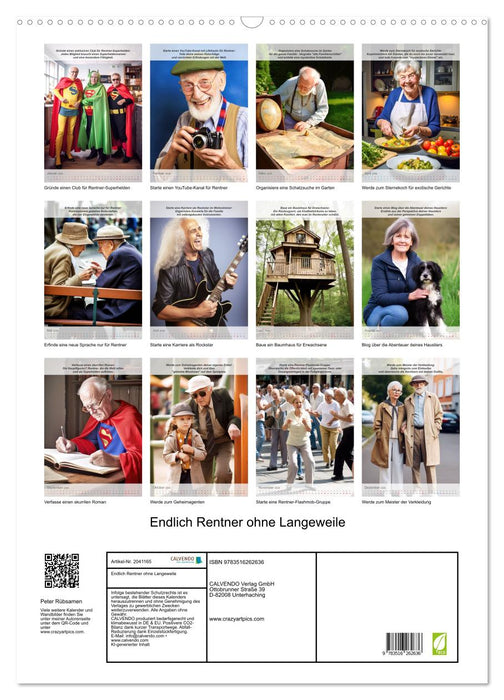 Endlich Rentner ohne Langeweile (CALVENDO Wandkalender 2026)