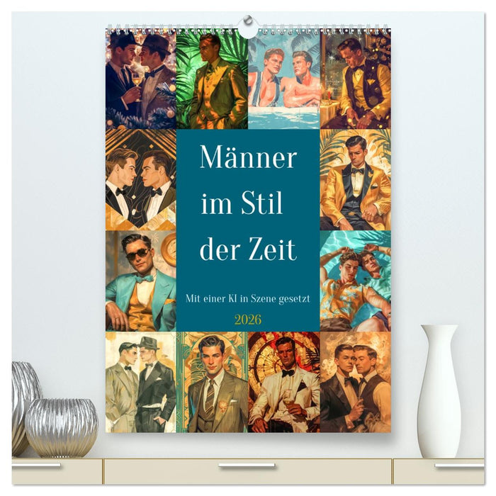 Männer im Stil der Zeit (CALVENDO Premium Wandkalender 2026)