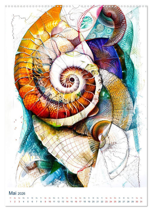 Farbenrausch im Meer - Abstrakte Schönheit des Lebens am Korallenriff (CALVENDO Wandkalender 2026)