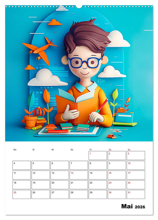 Traumjobs von Morgen - Der Zukunfts-Planer für große Träume (CALVENDO Premium Wandkalender 2026)