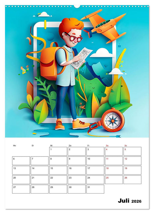 Traumjobs von Morgen - Der Zukunfts-Planer für große Träume (CALVENDO Premium Wandkalender 2026)