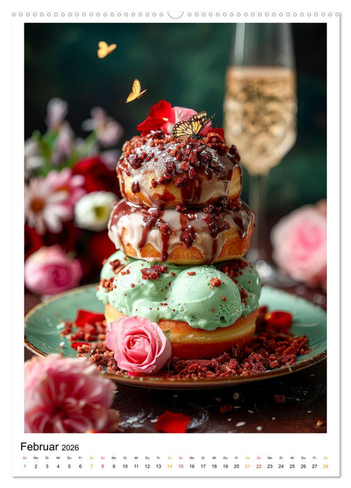 Donuts für Gourmets (CALVENDO Premium Wandkalender 2026)
