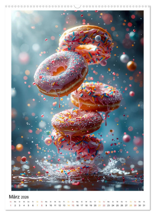 Donuts für Gourmets (CALVENDO Premium Wandkalender 2026)
