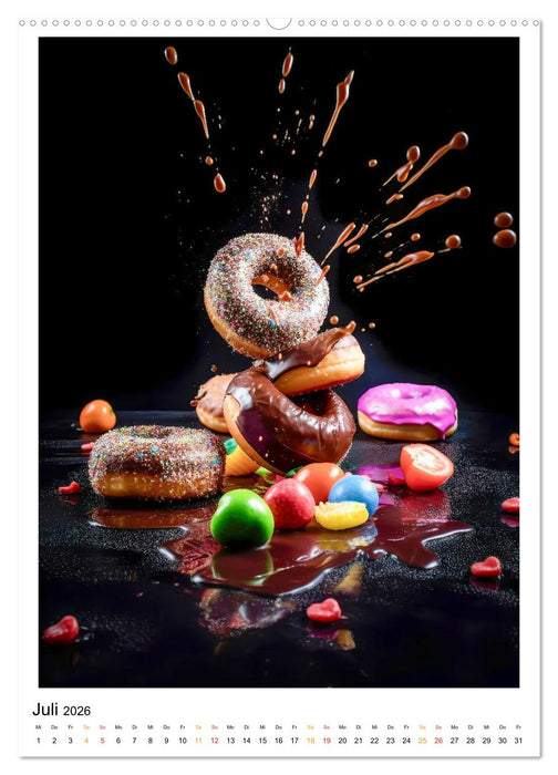 Donuts für Gourmets (CALVENDO Premium Wandkalender 2026)