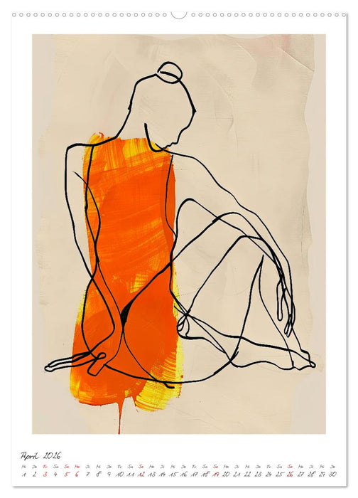 Kontur PUR - Feminine Formen (CALVENDO Wandkalender 2026)