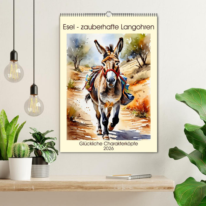 Esel - zauberhafte Langohren (CALVENDO Wandkalender 2026)