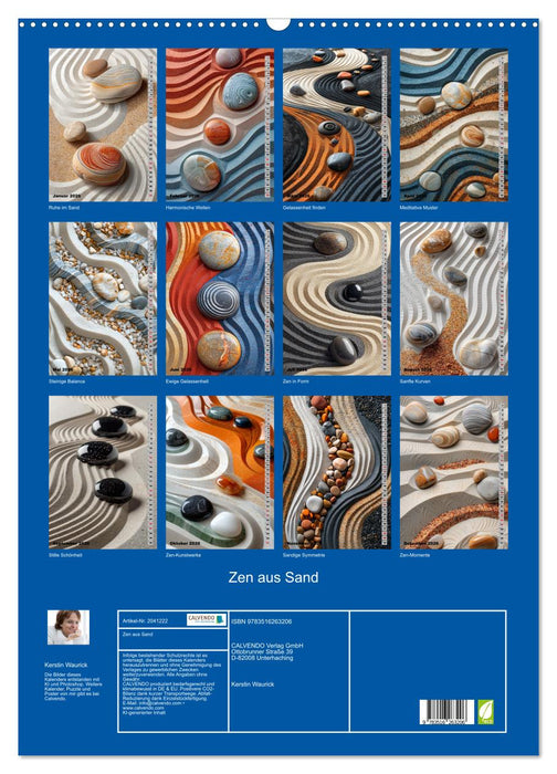 Zen aus Sand (CALVENDO Wandkalender 2026)