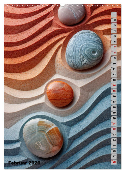Zen aus Sand (CALVENDO Wandkalender 2026)