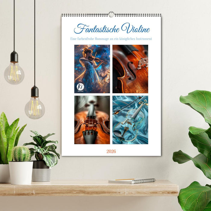 Fantastische Violine (CALVENDO Wandkalender 2026)