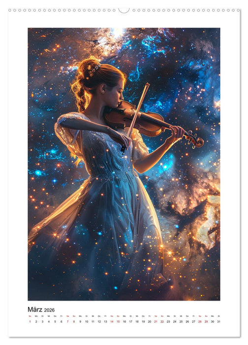 Fantastische Violine (CALVENDO Wandkalender 2026)