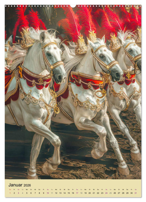 Zirkusfantasien - Venezianischer Stil (CALVENDO Premium Wandkalender 2026)