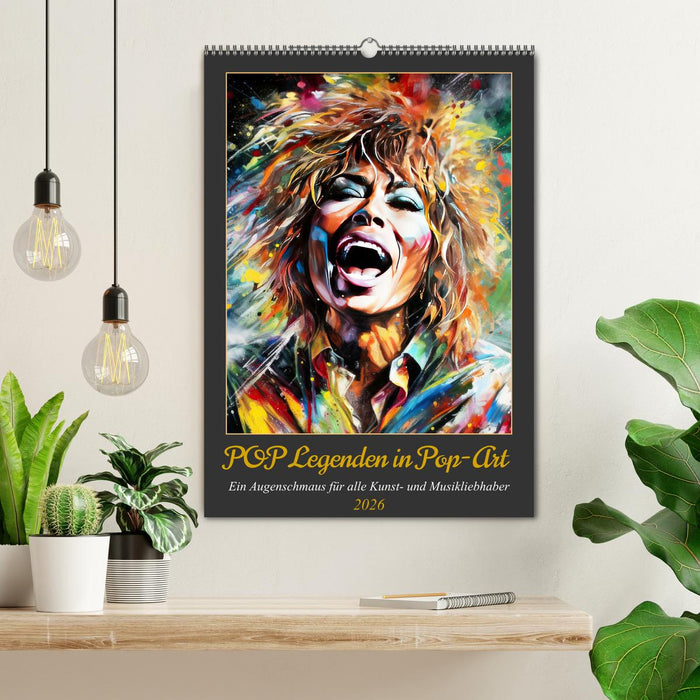 POP Legenden in Pop-Art (CALVENDO Wandkalender 2026)