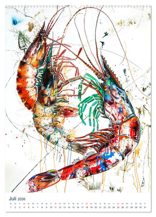 Farbenrausch im Meer - Abstrakte Schönheit des Lebens am Korallenriff (CALVENDO Premium Wandkalender 2026)