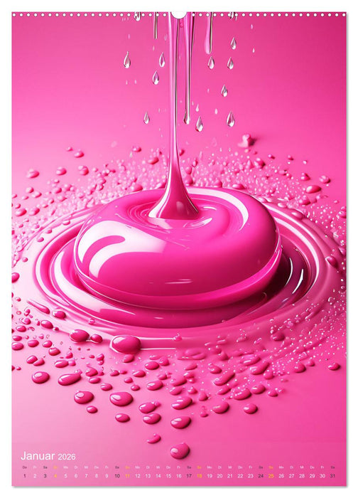 Splish! Splash! DROP ART (CALVENDO Premium Wandkalender 2026)