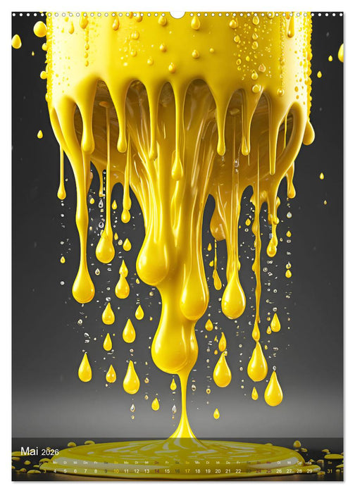 Splish! Splash! DROP ART (CALVENDO Premium Wandkalender 2026)