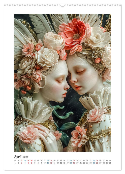 Kunstvolle Gesichter (CALVENDO Premium Wandkalender 2026)