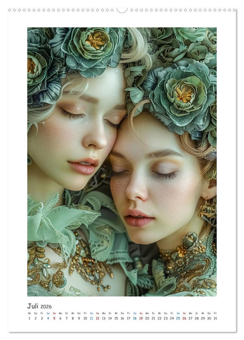 Kunstvolle Gesichter (CALVENDO Premium Wandkalender 2026)